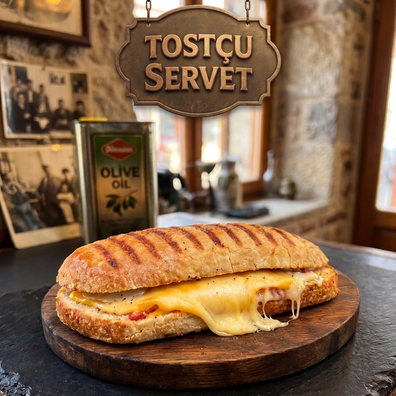 Kaşarlı Beyaz Peynirli Cheddar Peynirli Tost
