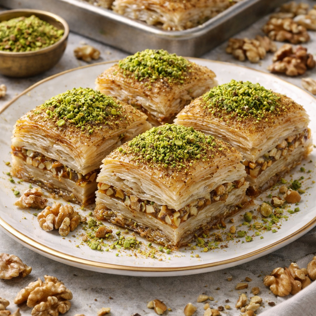 Ev Yapımı Cevizli Baklava ( 4 Dilim )