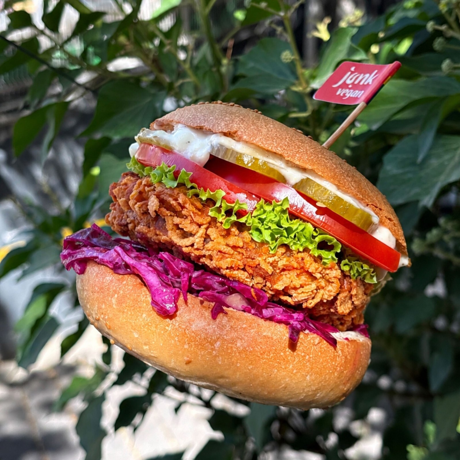 Kajun Vhicken Burger & Patates