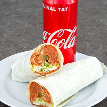 Coca Cola Dürüm Menüsü (330ml Cola,2 Mega Dürüm.)