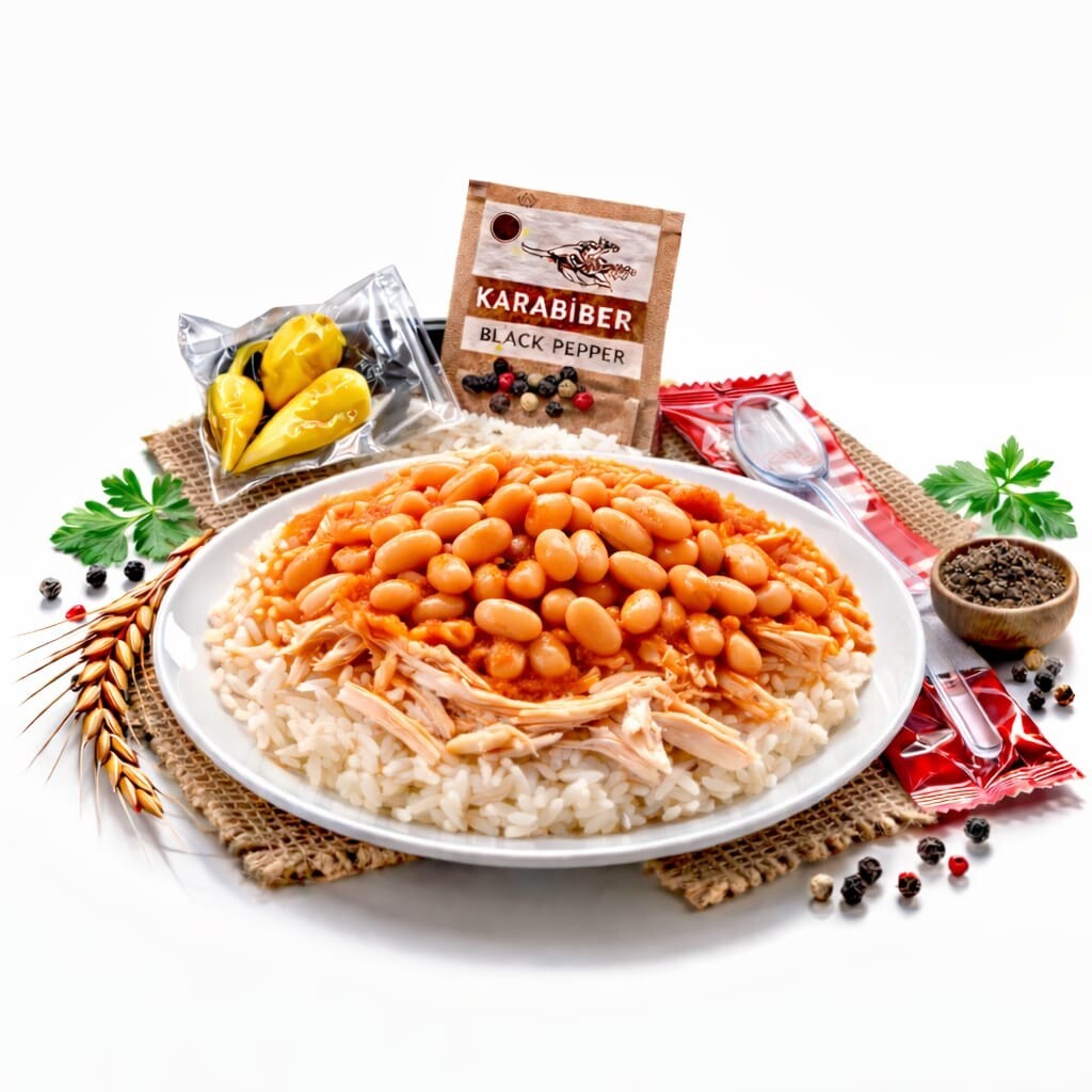 Tavuklu K.Fasulyeli Pilav [400 GR ]