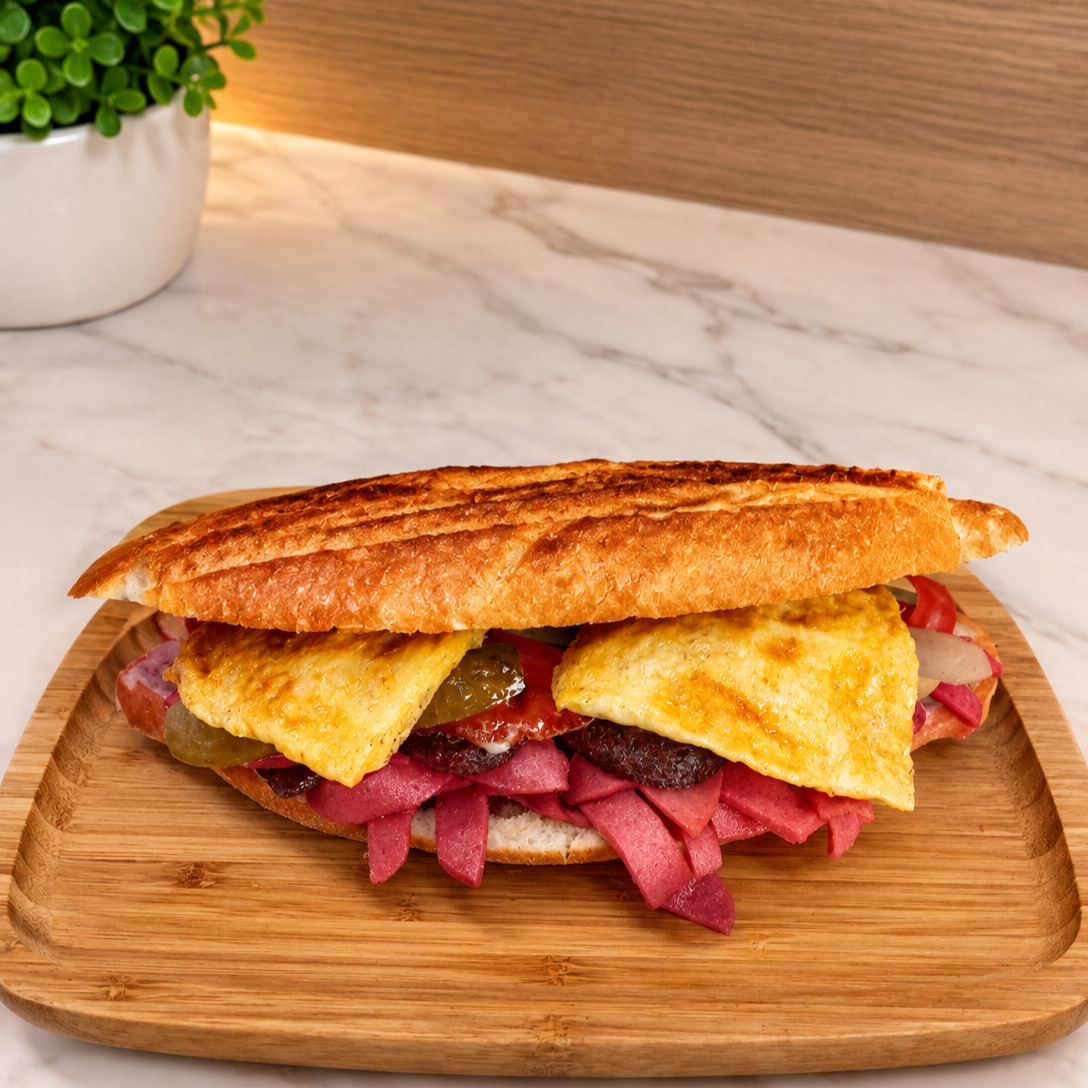 Yarım Ekmek Arası Yumurtalı Special SanayiTost