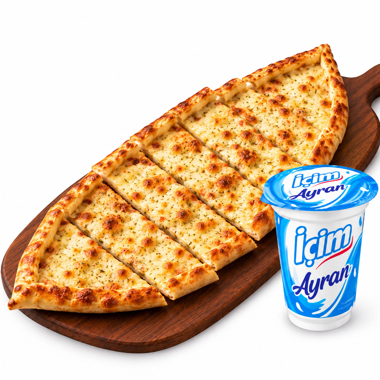 🧀🔥45 cm Boyutunda Sade Kaşarlı Pide Menü