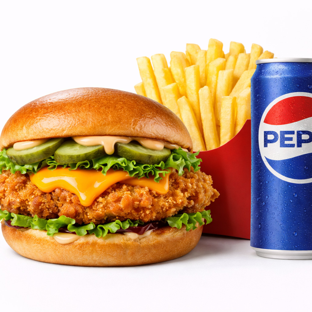 Mr Chicken Burger Menu
