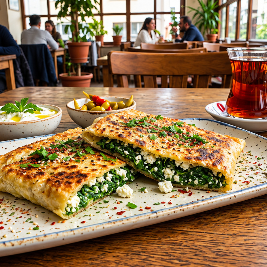 Beyaz Peynirli, Ispanaklı Gözleme