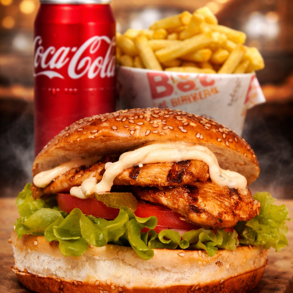 Fileto Tavuk Burger