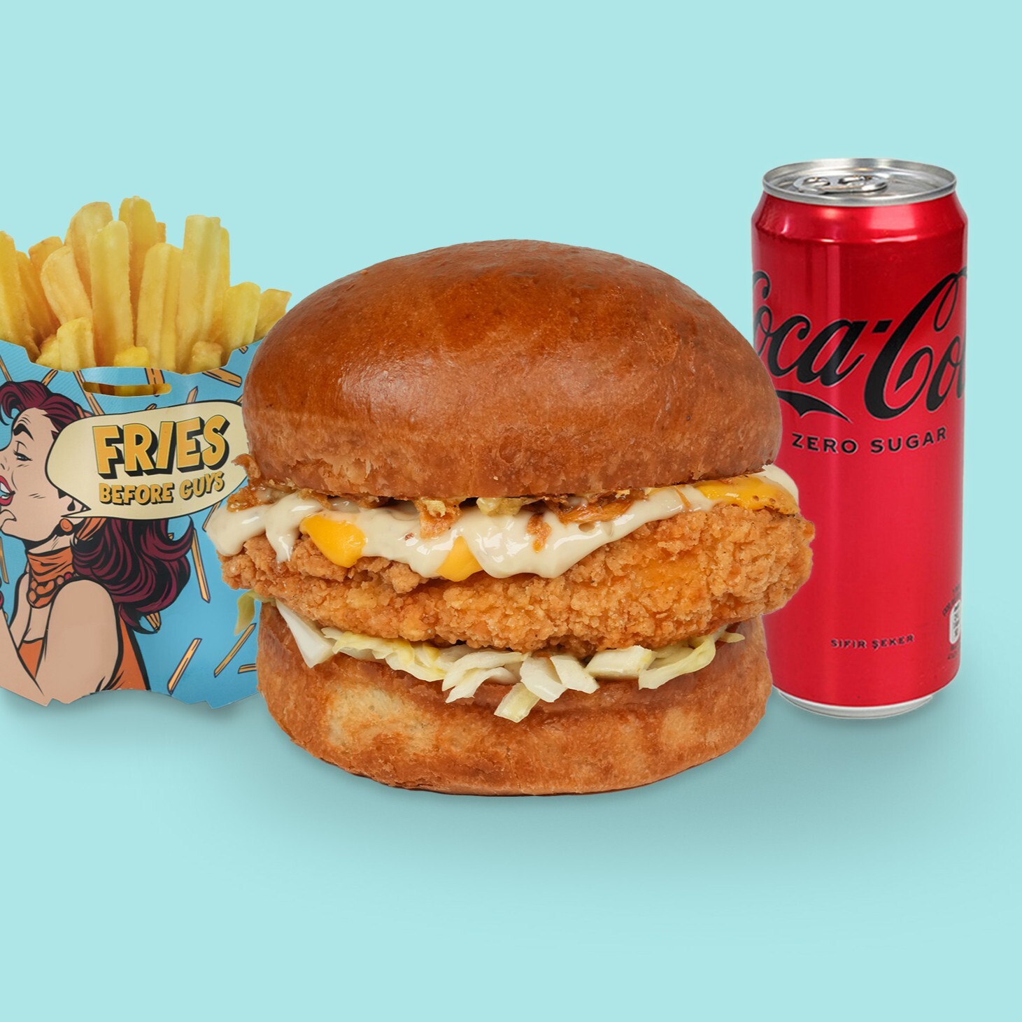 Boston Truffle Chicken Burger Menü