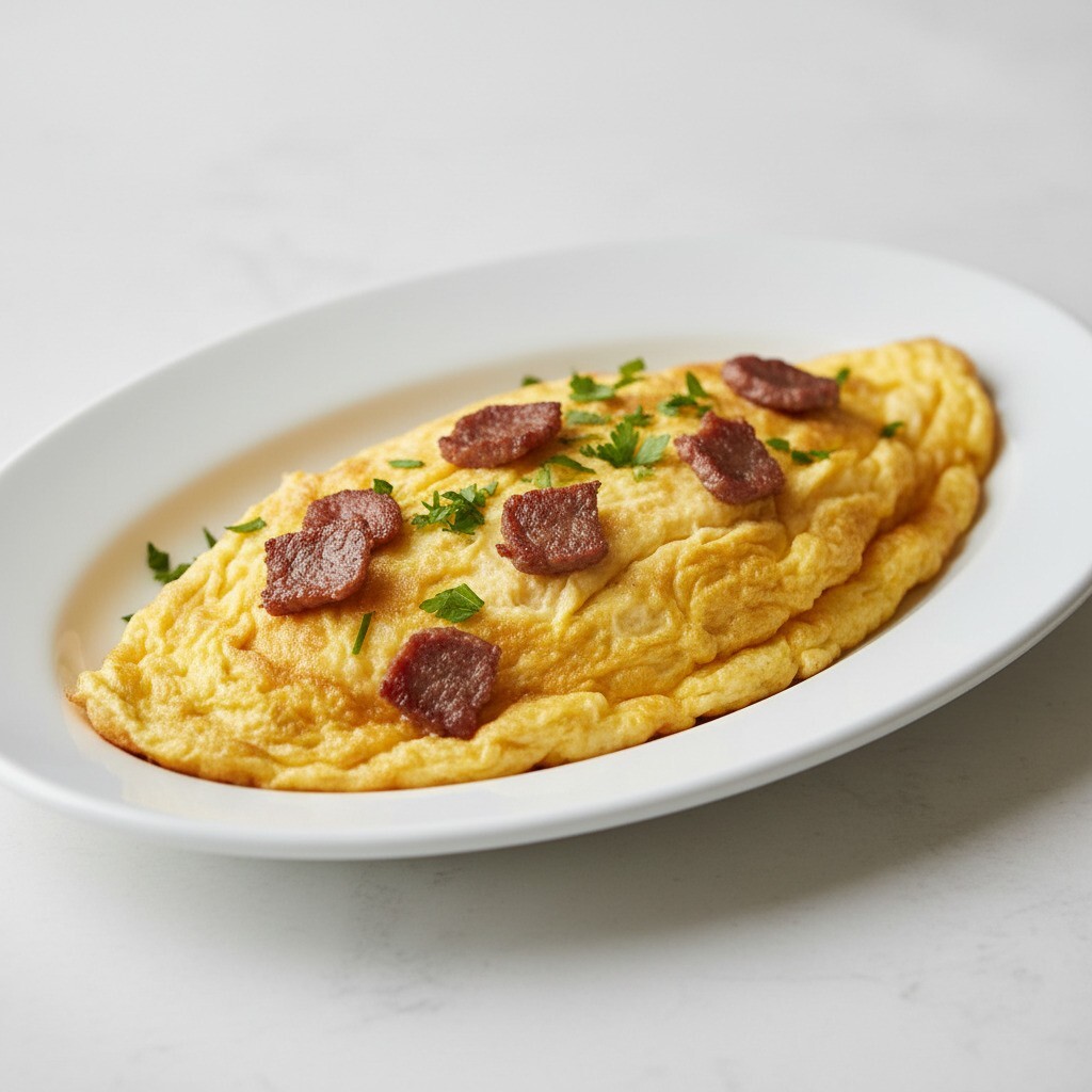 Kavurmalı Omlet