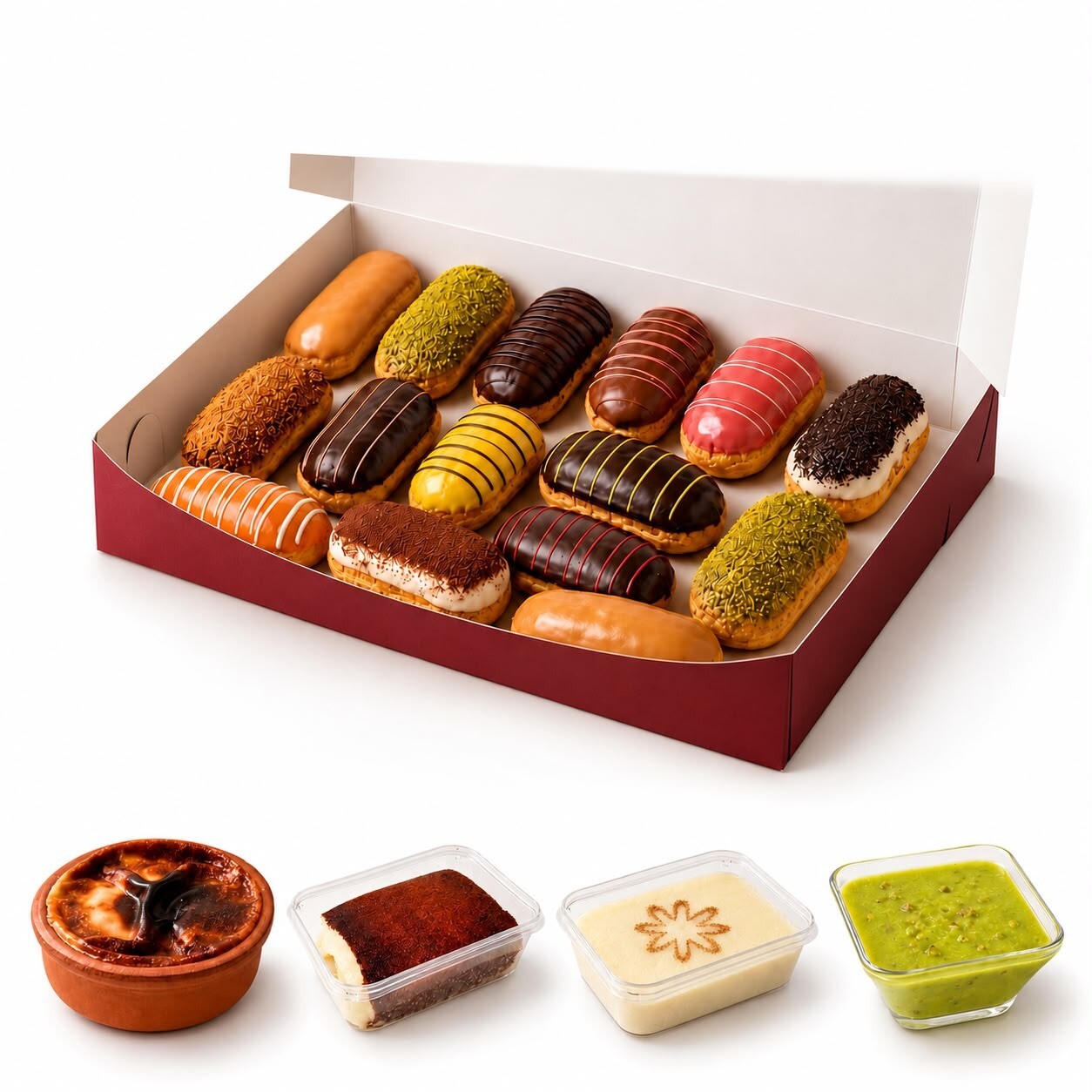 1 Kg Karışık Ekler + Seçmeli Kase Tatlı Menü