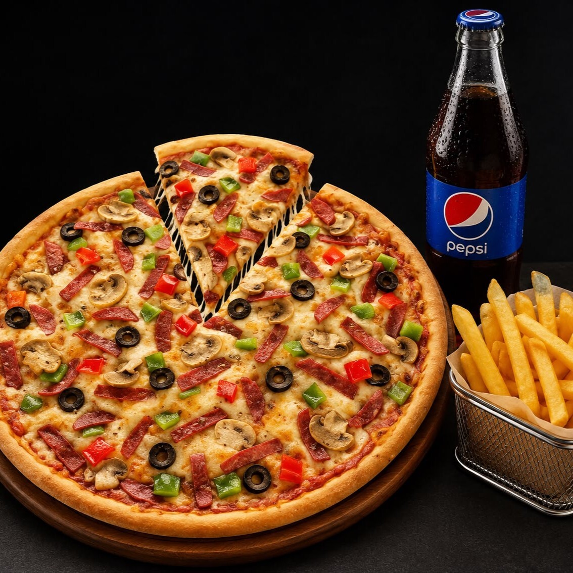 Ortaboy Pizza Karışık Menü