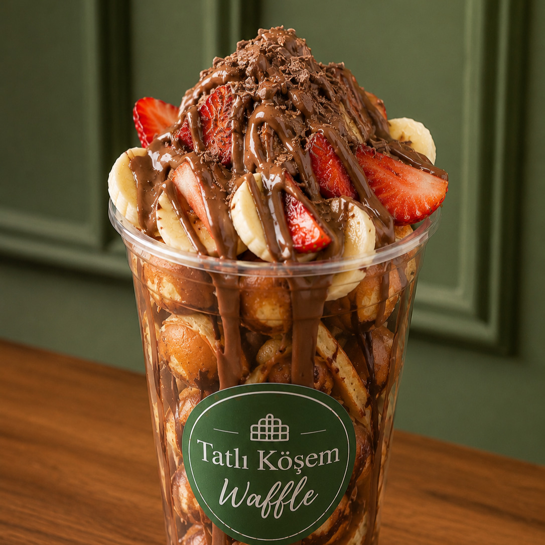 Sütlü Çikolatalı Bardak Waffle