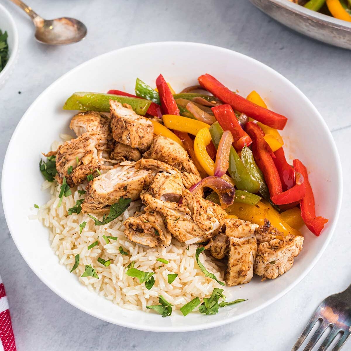 Pirinç Pilavı &Fajita Tavuk