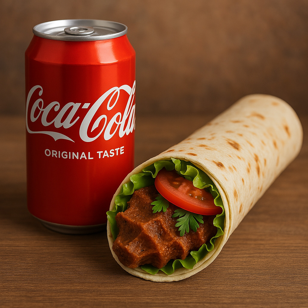 Mega Dürüm (150 gr.) + Coca cola + Tatlı