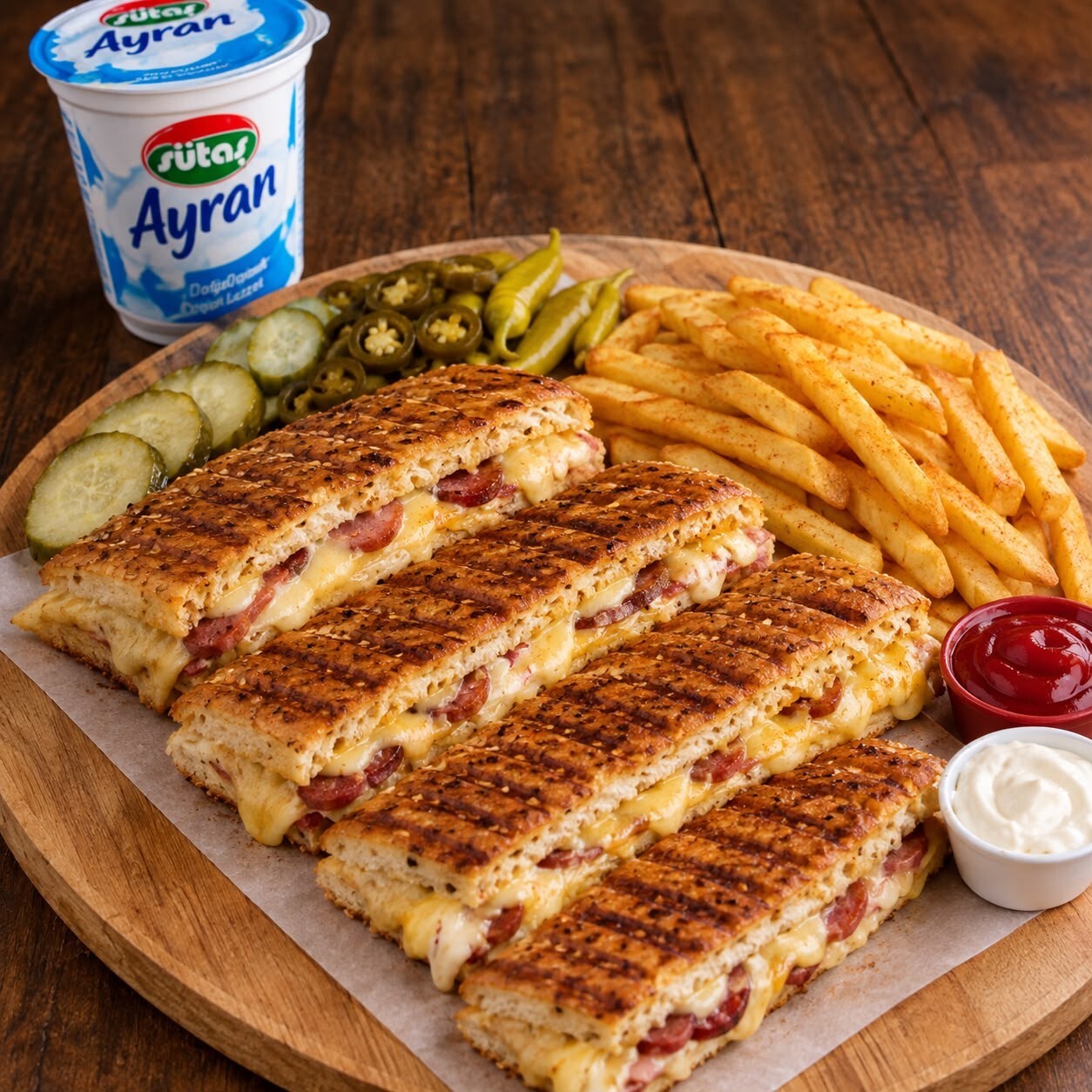 Tam Ekmek Bol Malzemeli Tost Menü