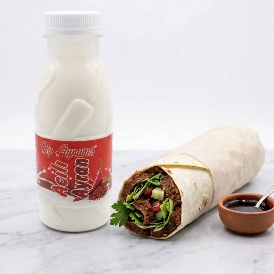 Acılı Ayran + 120 Gr Dürüm