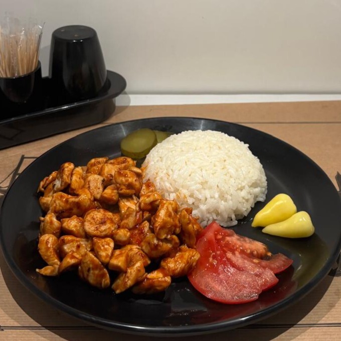 Barbekü Soslu Tavuk + Pilav