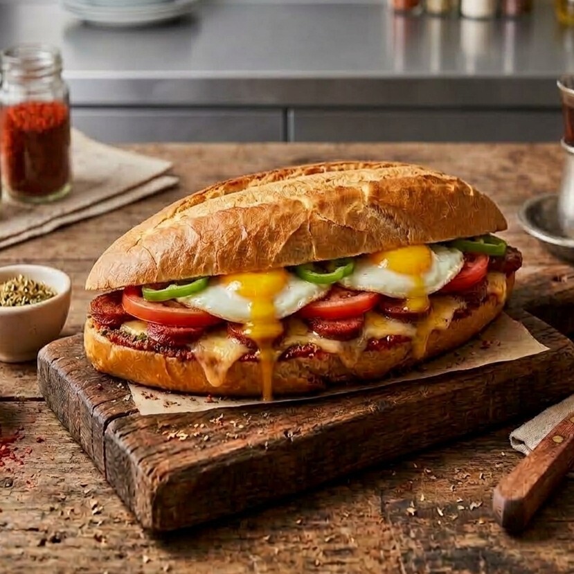 Sucuklu Kaşarlı Tam Bomba