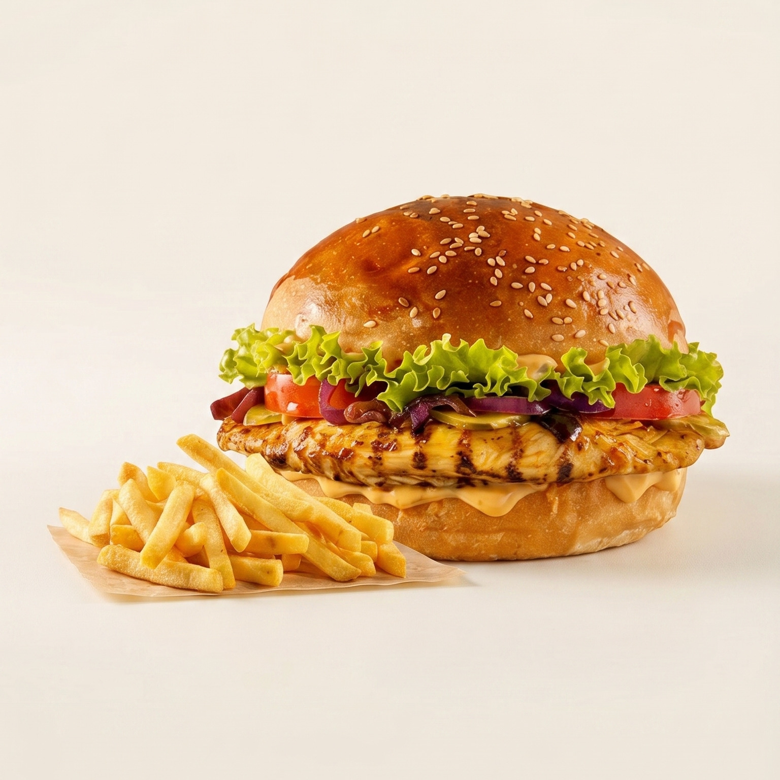 Terbiyeli Tavuk Burger (100 gr)