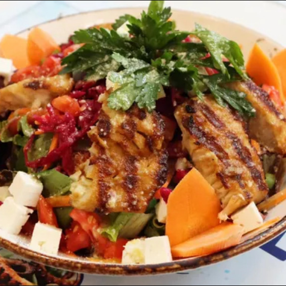 Balıklı Sezar Salata