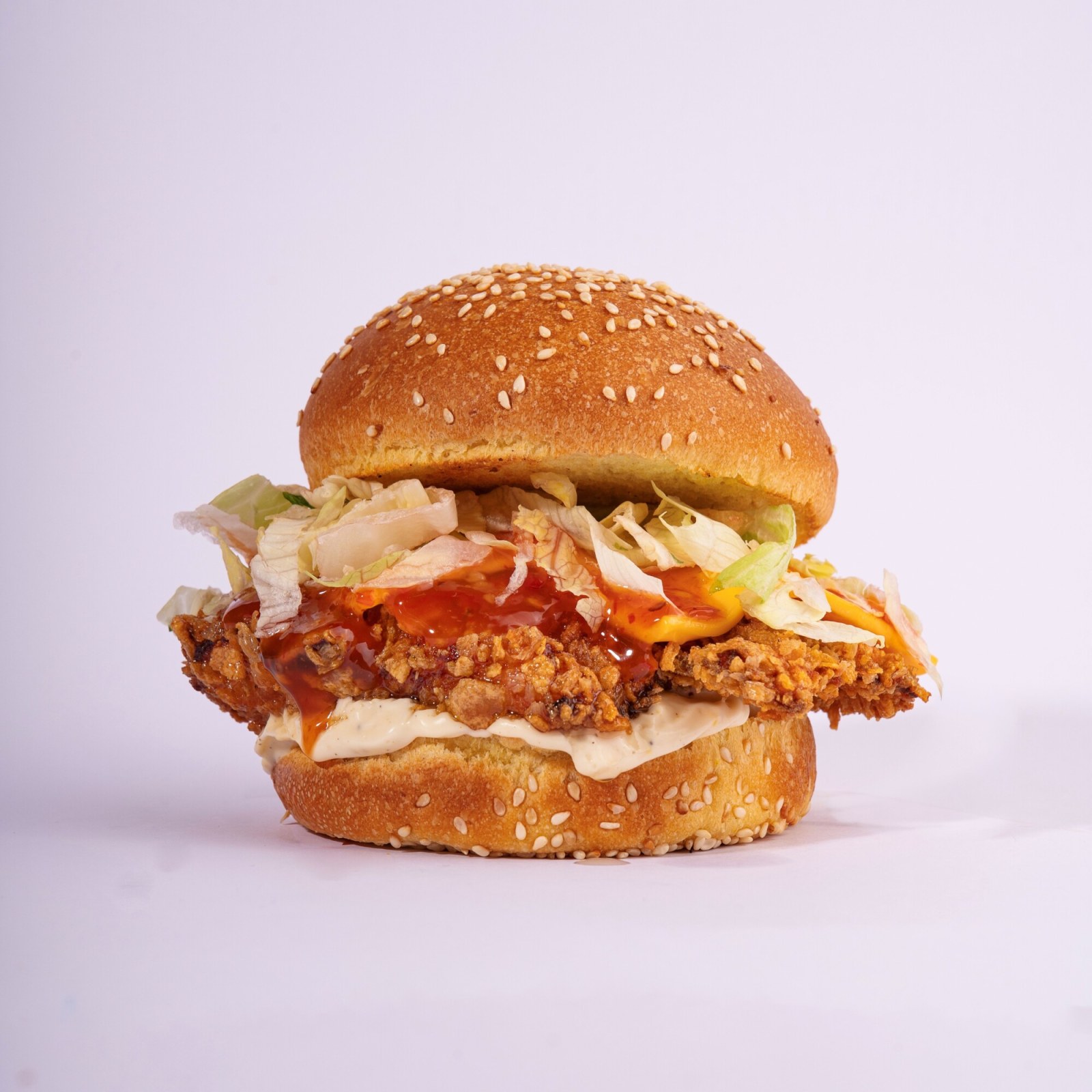 Tatlı Acı Çıtır Tavuk Burger