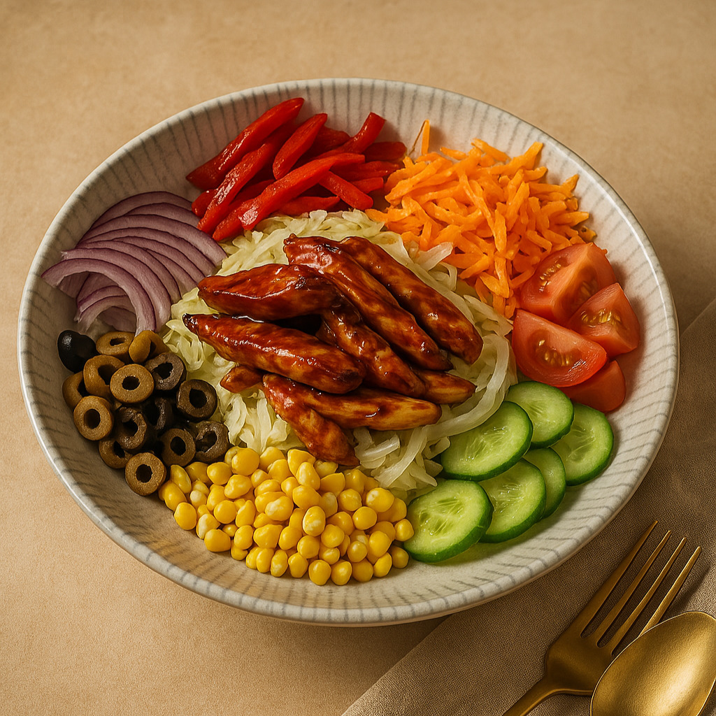 Barbekü Soslu Tavuk Salata