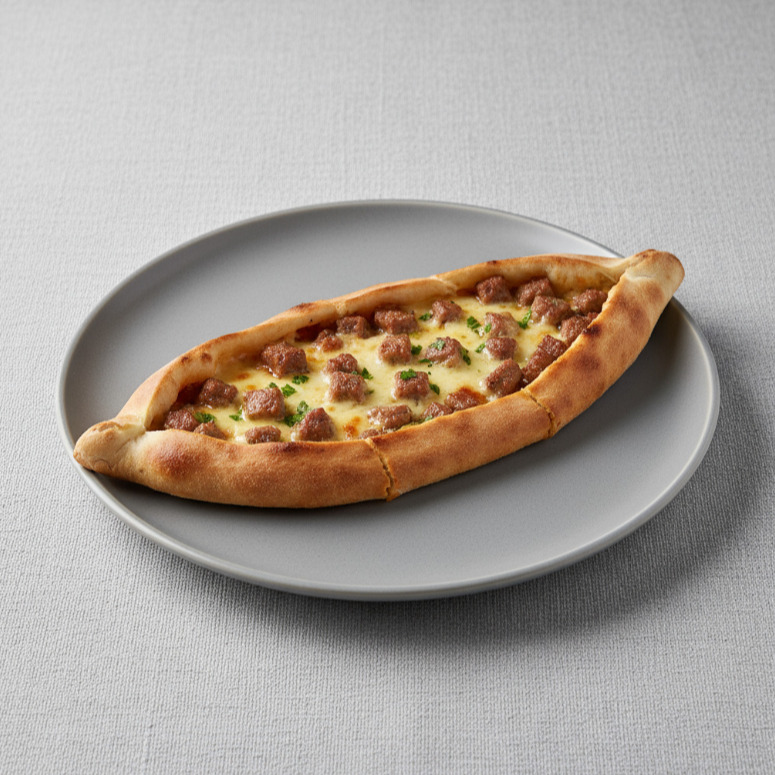 Kavurmalı Kaşarlı Pide