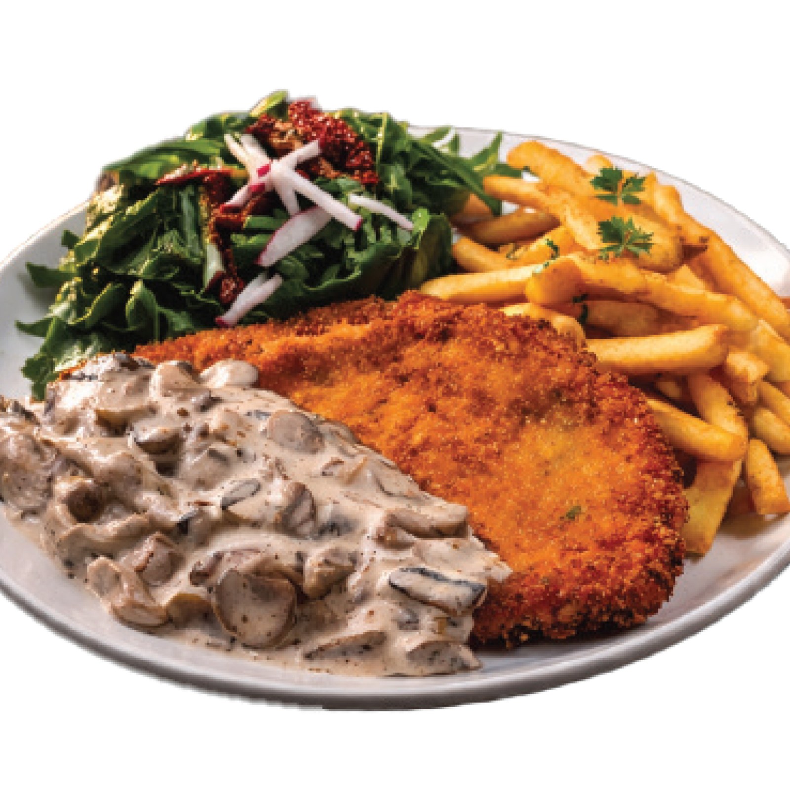 Mantar Soslu Schnitzel