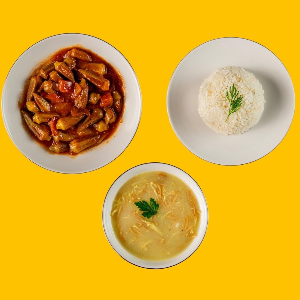 Bamya&Pilav&Tavuk Çorbası