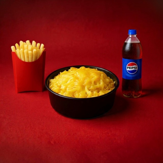 Cheddar Soslu Makarna Menü (2 Adet)