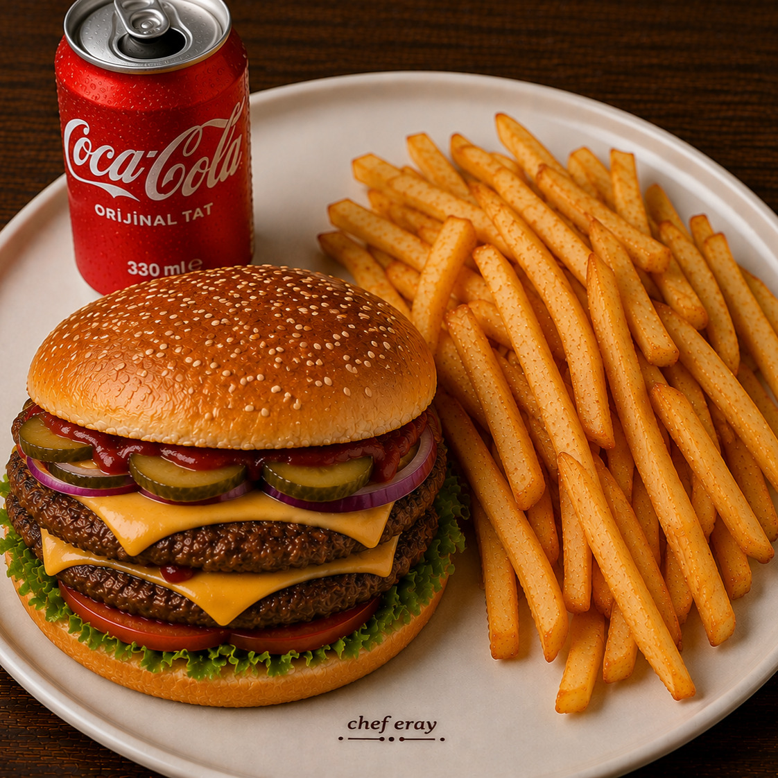 Çift Köfteli duble Burger Menü2