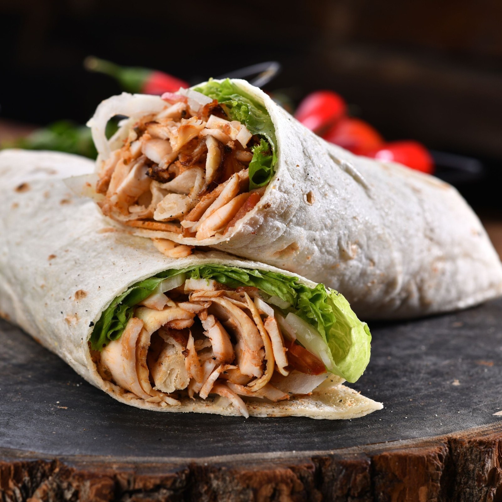 Tavuk Döner Dürüm (1,5 Porsiyon)