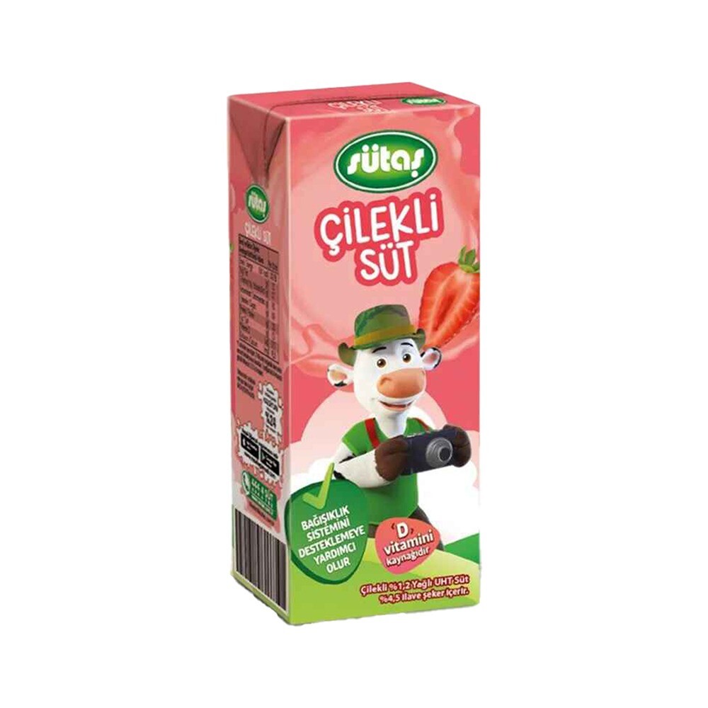 Çilekli Süt 200 ml