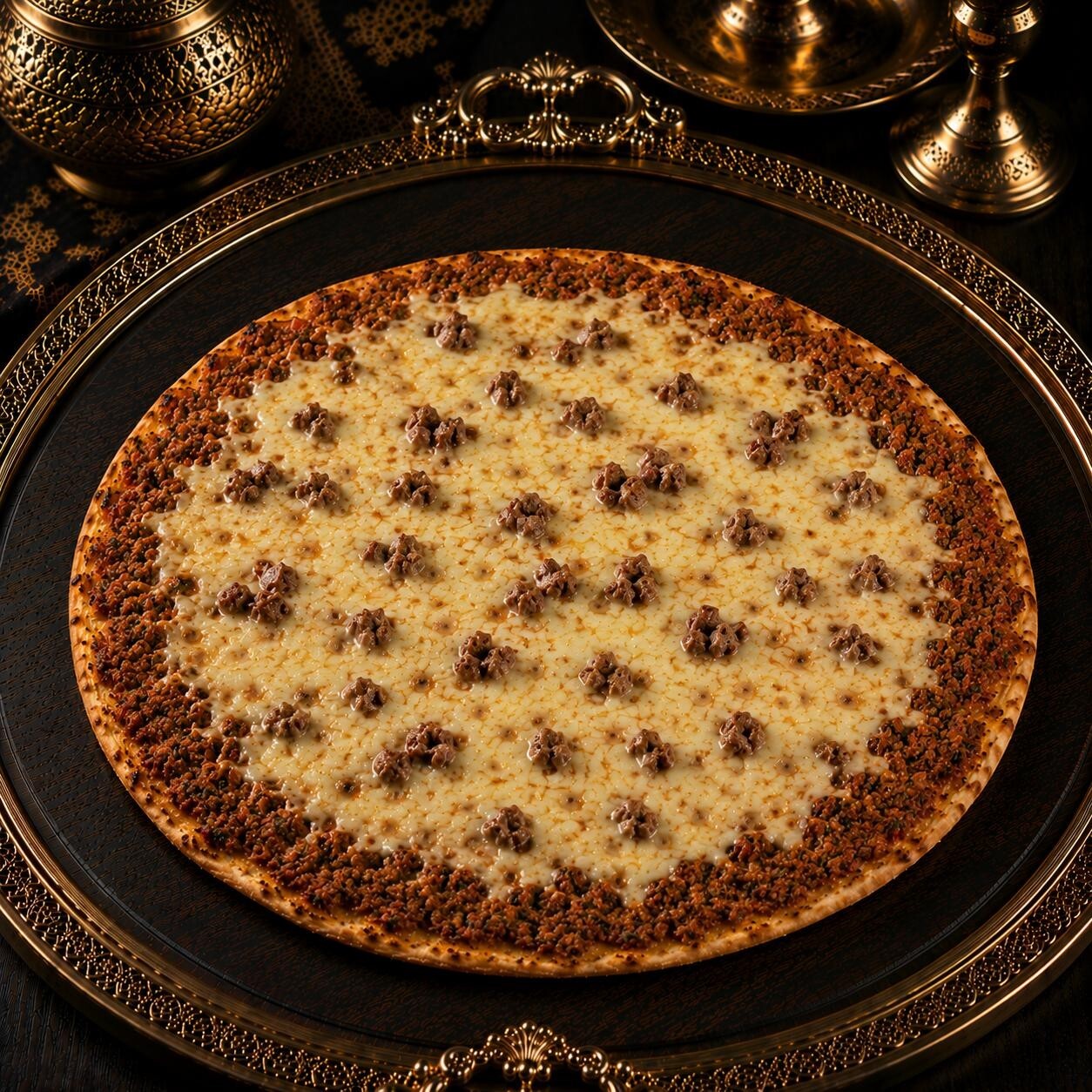 Kavurmalı Kaşarlı Lahmacun