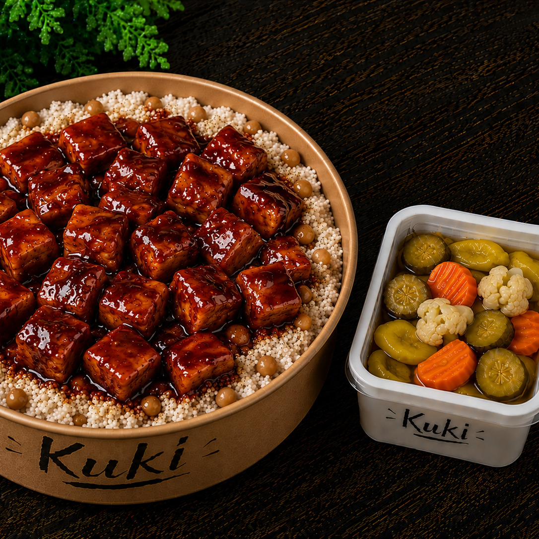 Kuki`nin barbekü soslu tavuk pilavı toplam 500gr