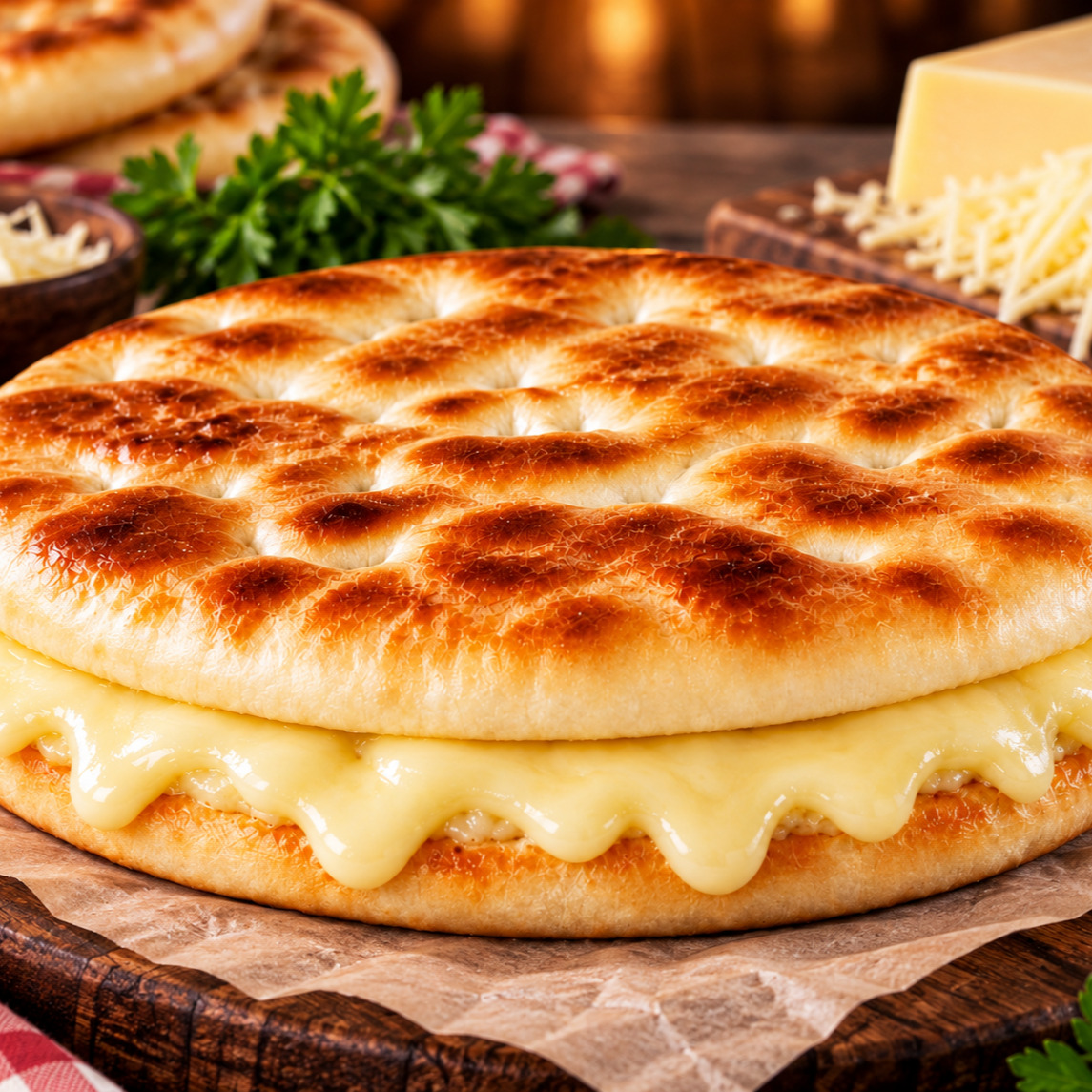 Bazlama Duble Kaşarlı Tost