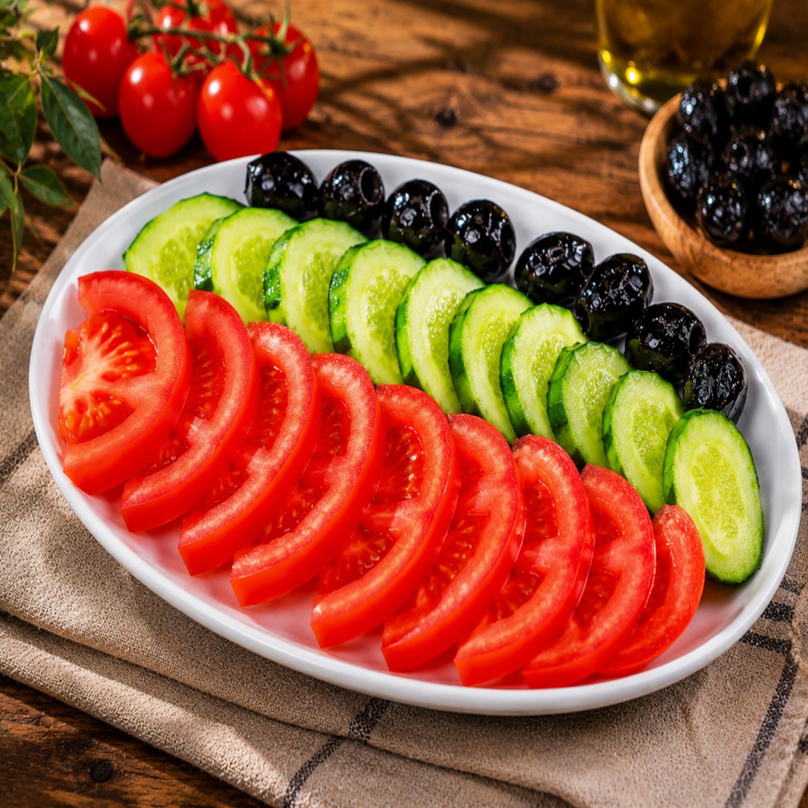 Siyah Zeytinli Söğüş Tabağı (400 gr)