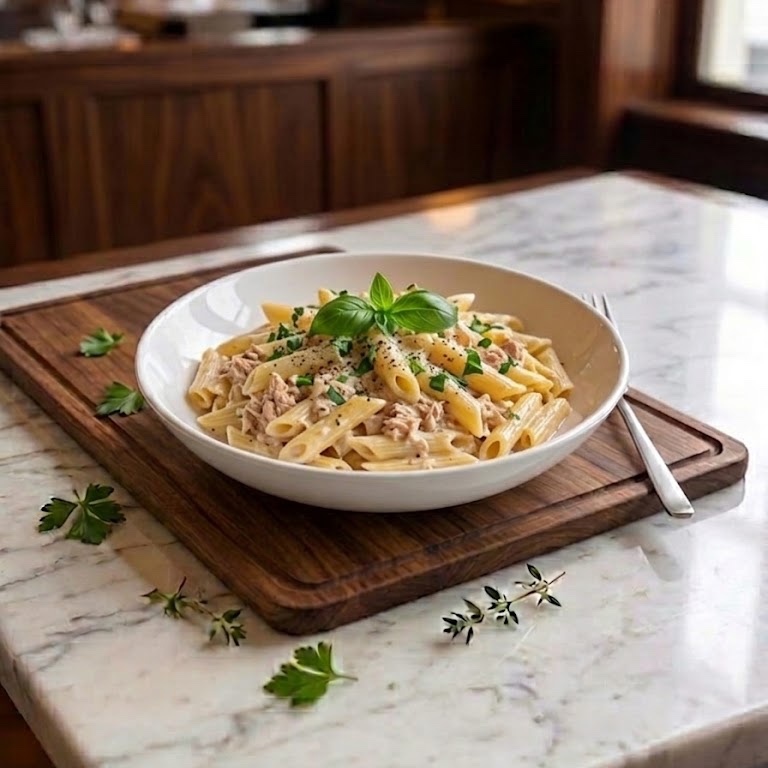 Ton Balıklı Penne Makarna