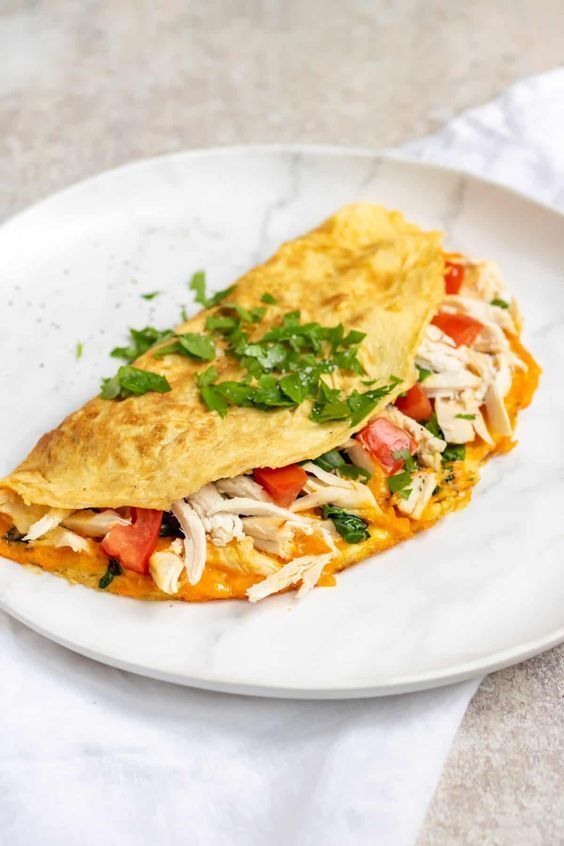 Tavuklu Omlet
