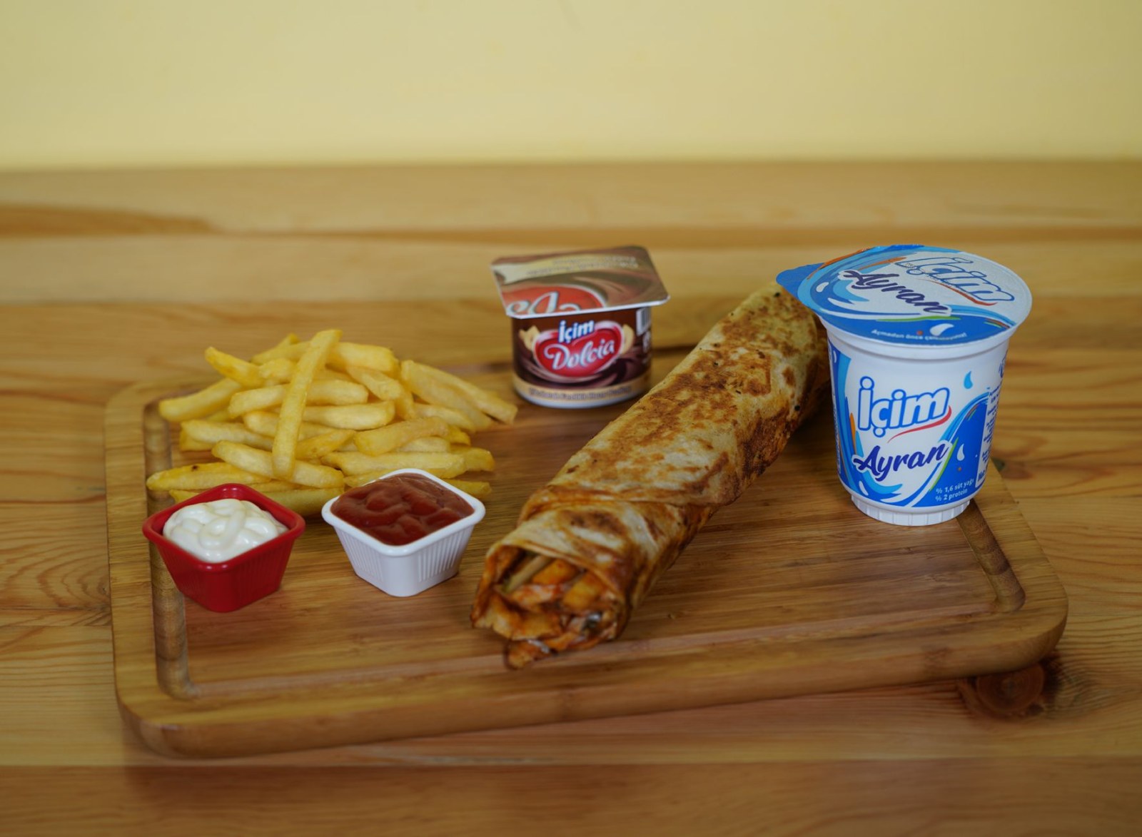 Hatay Usulü Duble Tavuk Döner Dürüm Menü