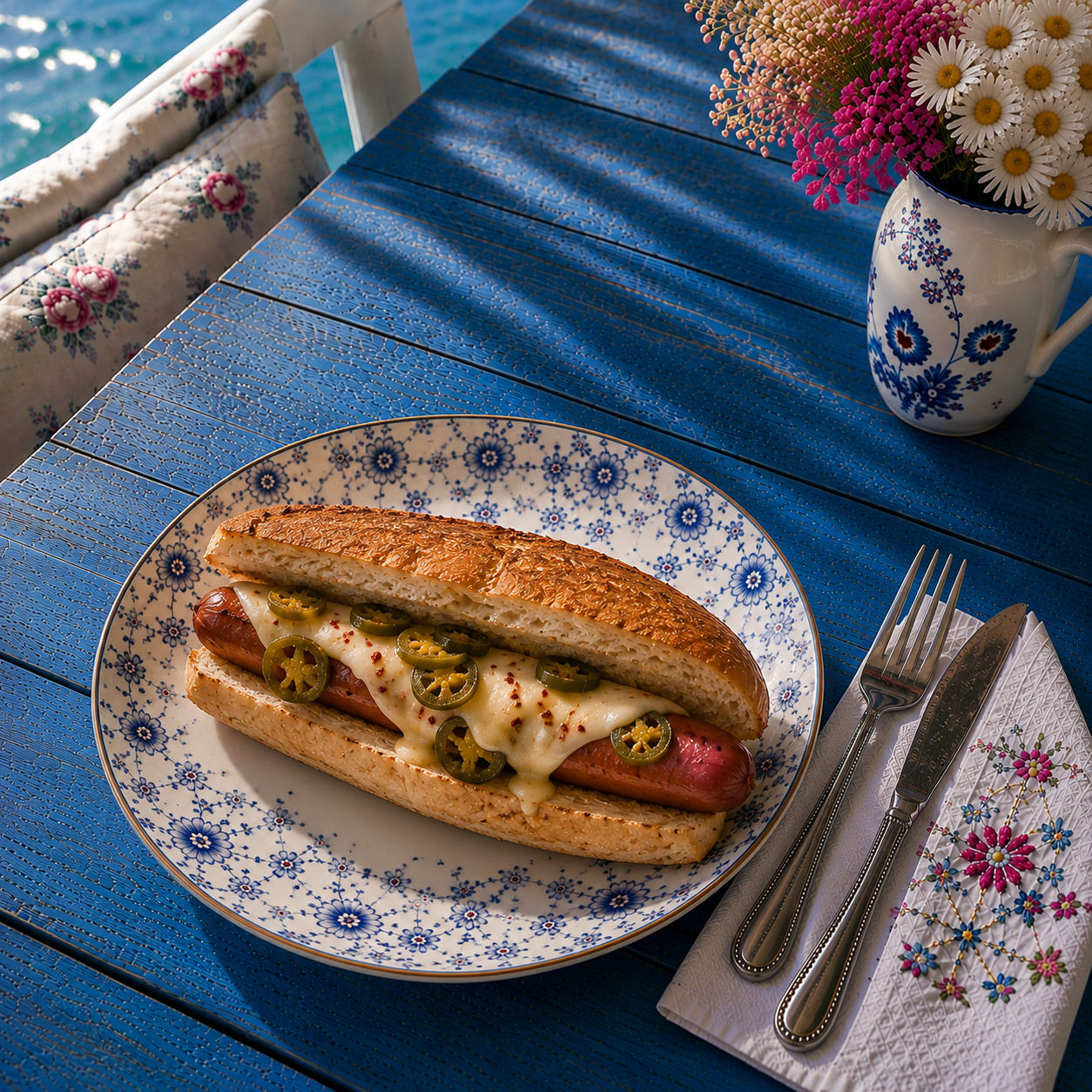 Acılı Jalapeno'lu Sosisli