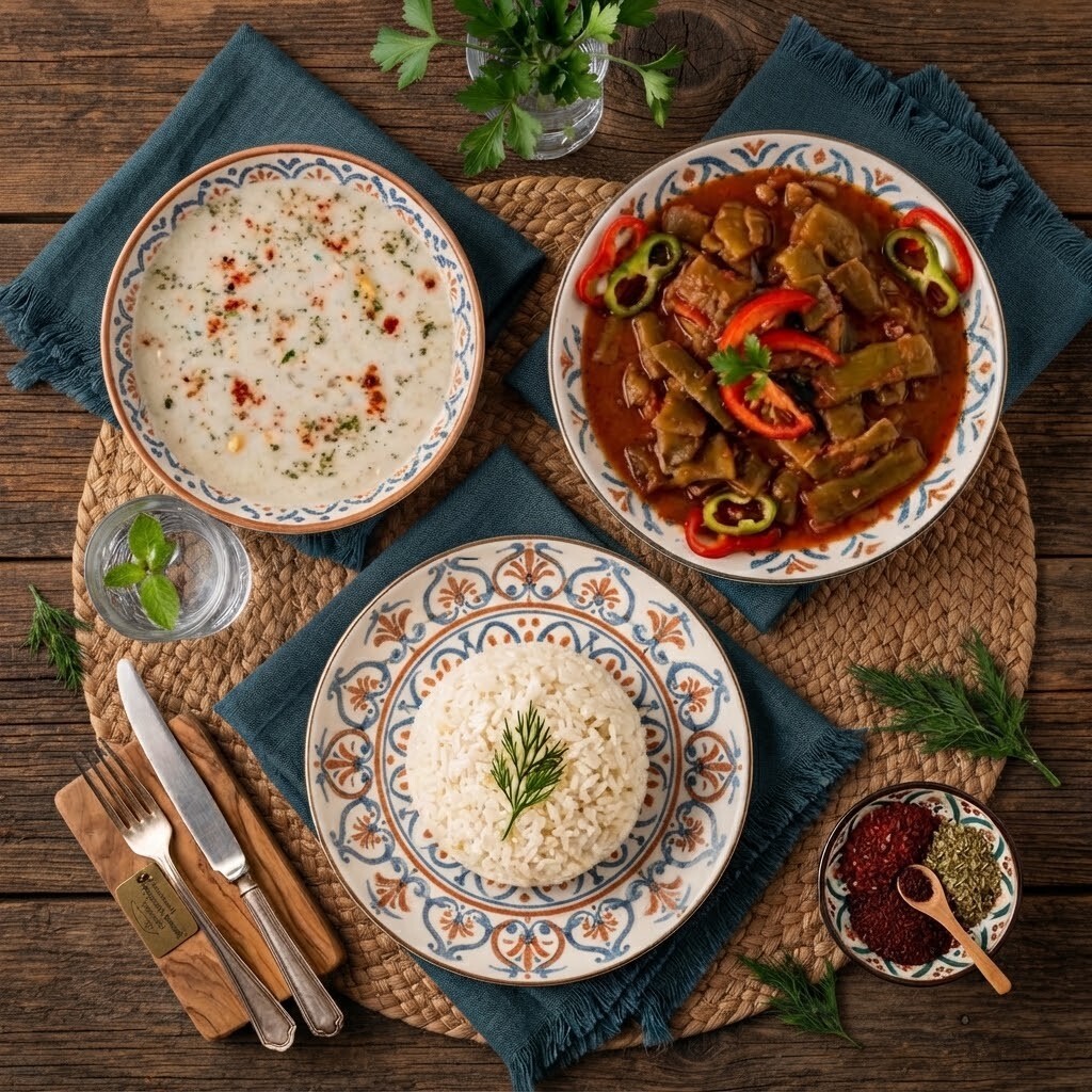 Etli Sebzeli Yemek Menünü Oluştur