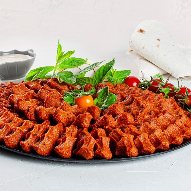 500 Gr Çiğ Köfte Yeşilliksiz Lavaşlı Menü