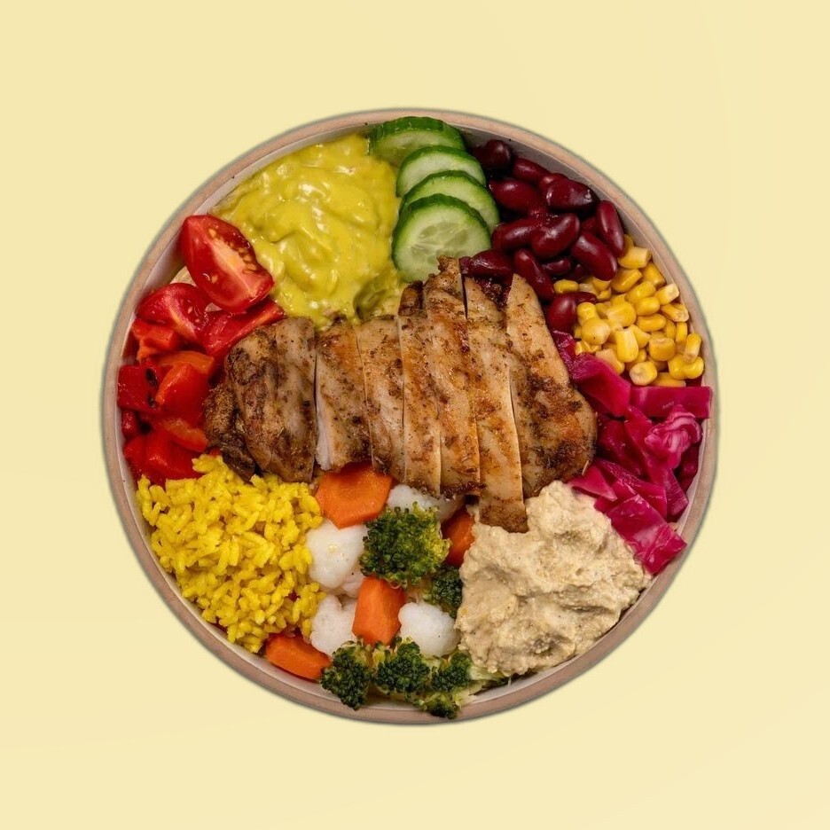 Humuslu Tavuk Pirzola Bowl