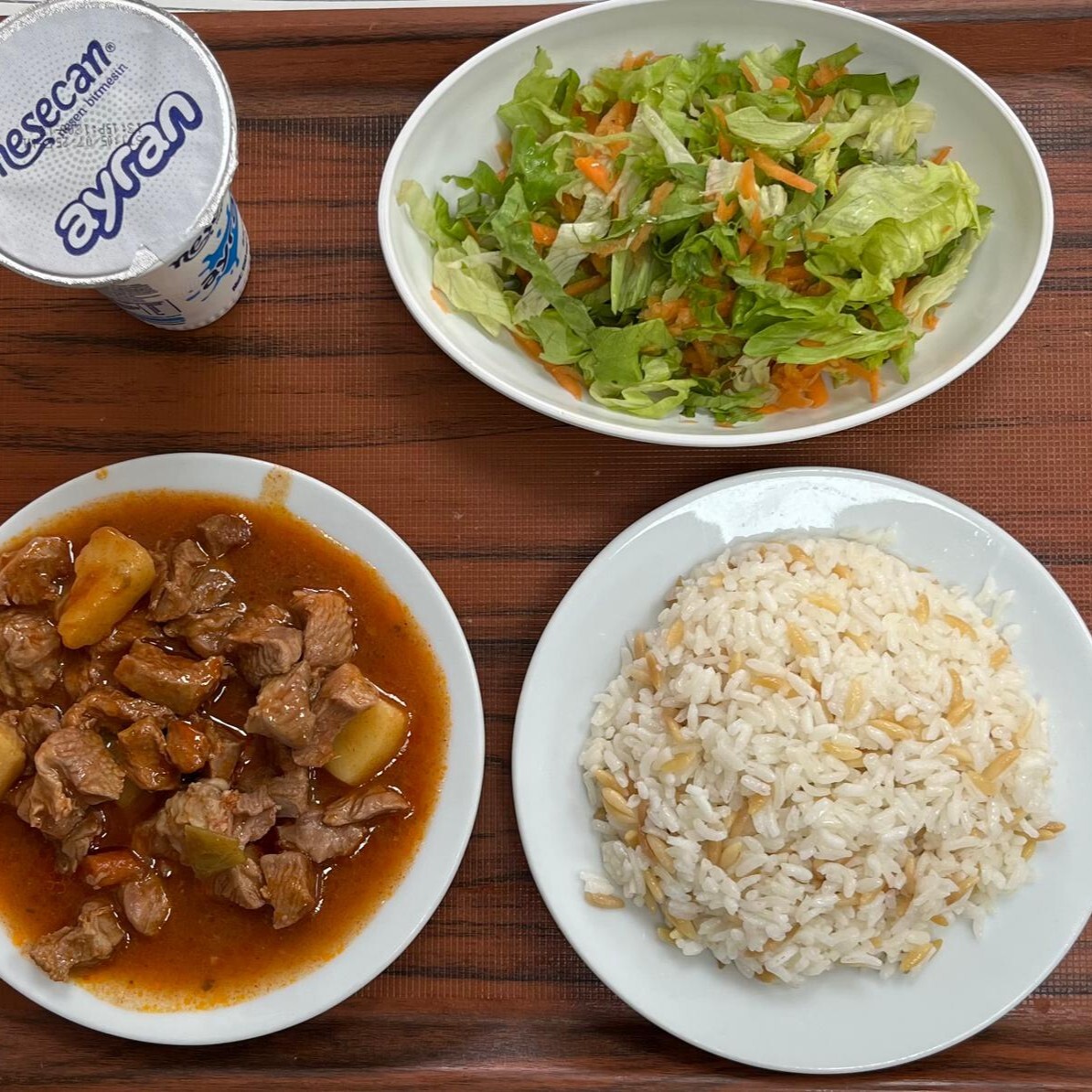 Tas Kebabı Menü