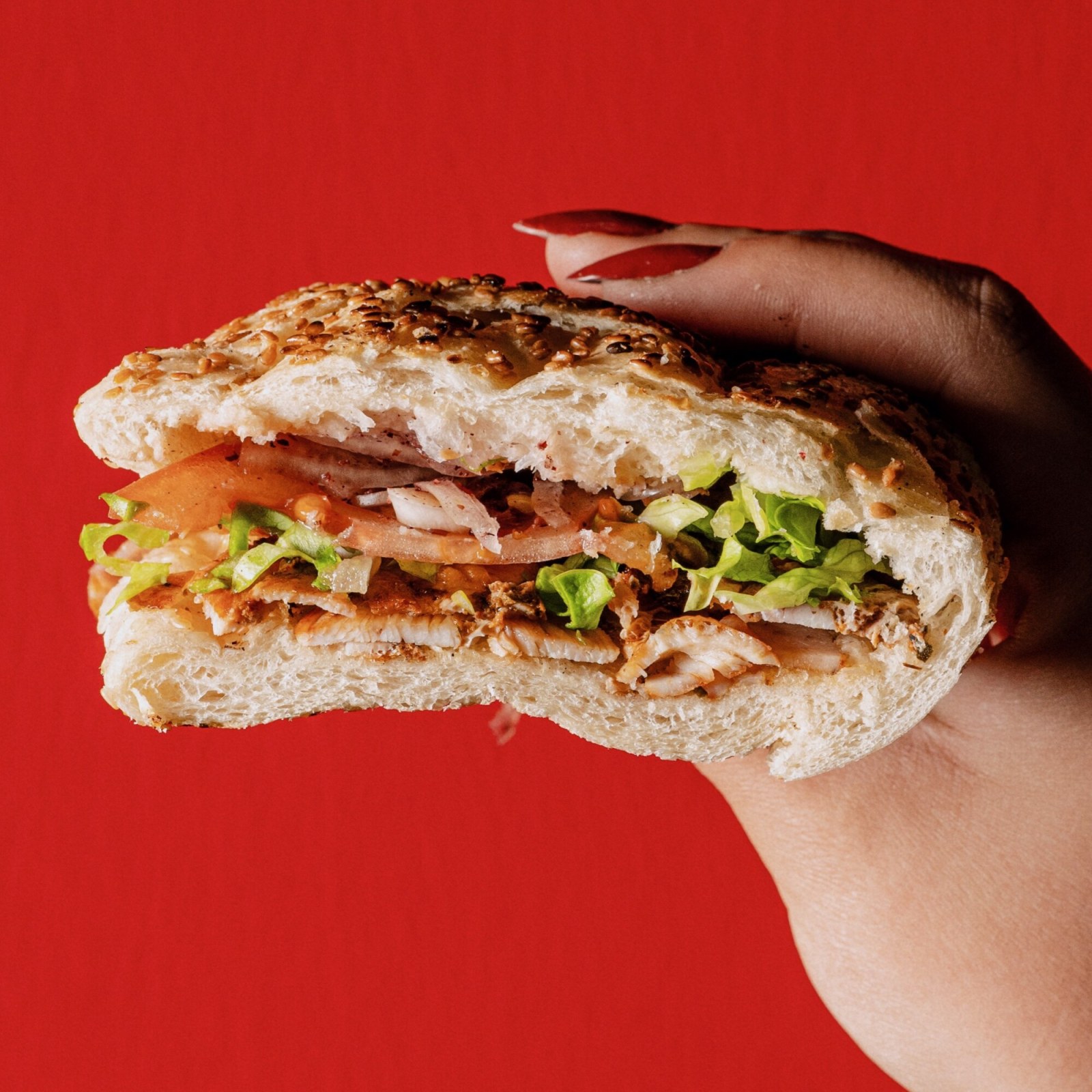 Susamlı Ekmek Tavuk Döner (100 Gr)
