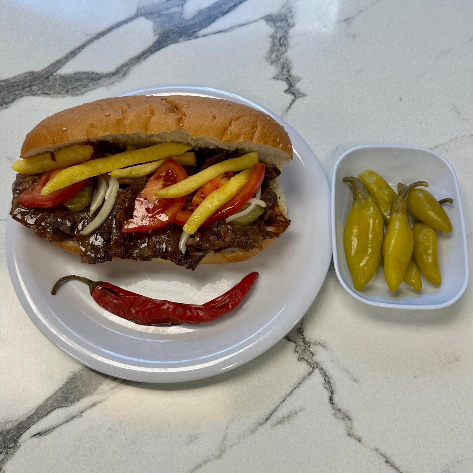 Sütlü Ekmek Arası Yaprak Et Döner (300 Gram )