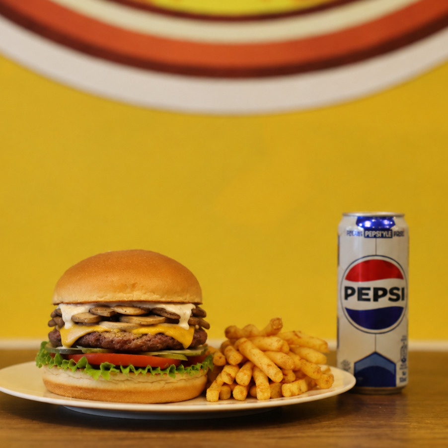 mantarlı burger