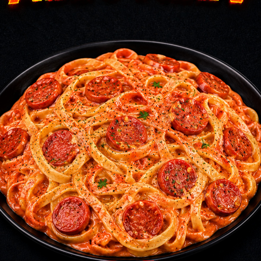 Kremalı Sosisli Fettuccine (450gr)