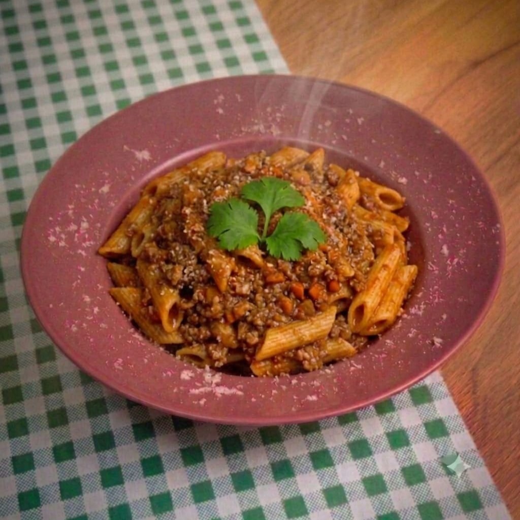 Bolonez Kıymalı Penne Makarna