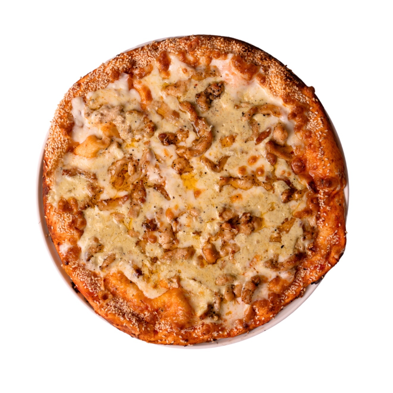 Kremalı Tavuklu Pizza